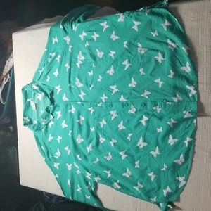 Faded glory 4x 26w-28w button down shirt